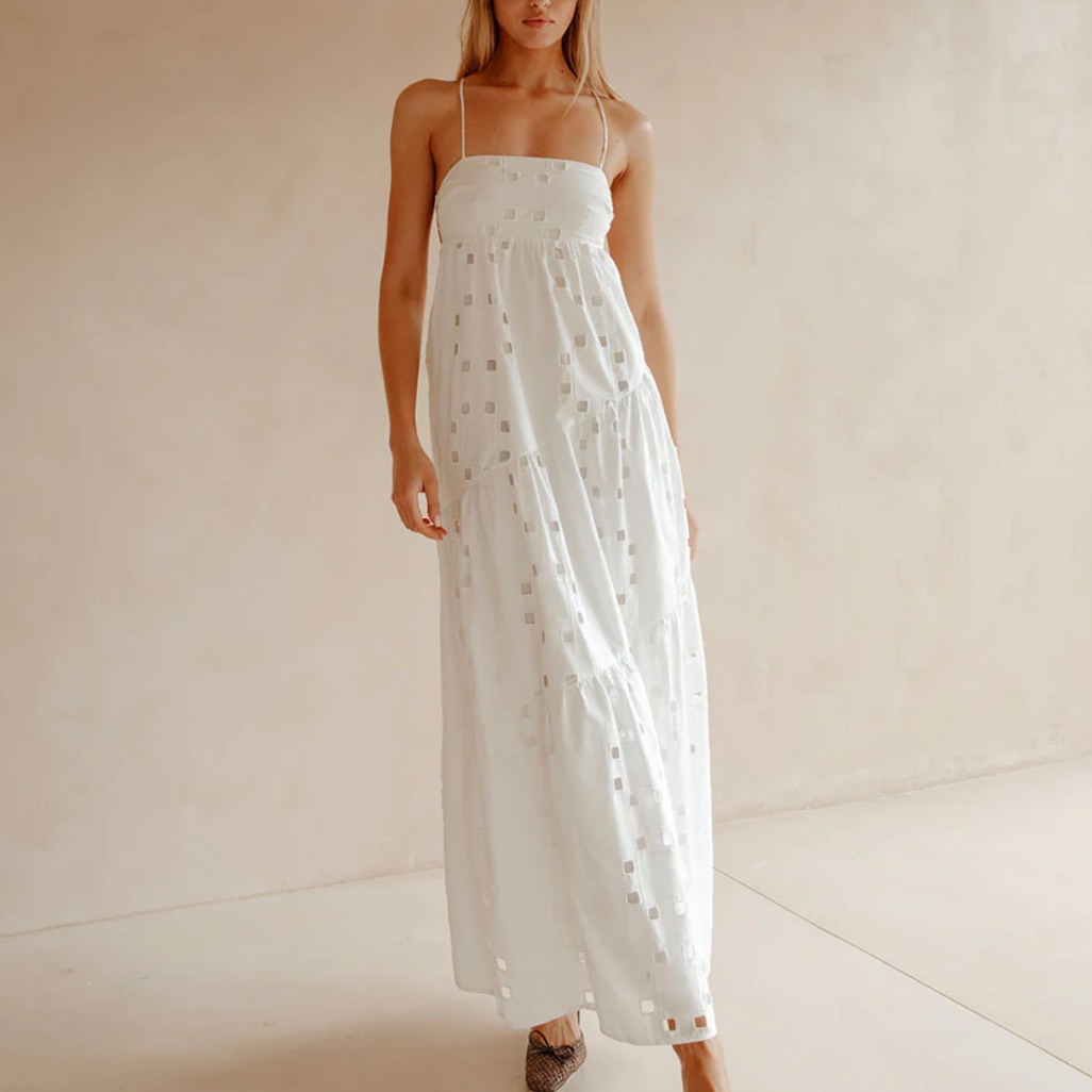 Sabo Skirt Backless Giselle Dress - Cutwork